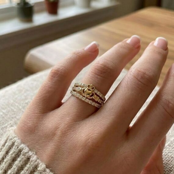 9ct Gold Claddagh Ring – CL31