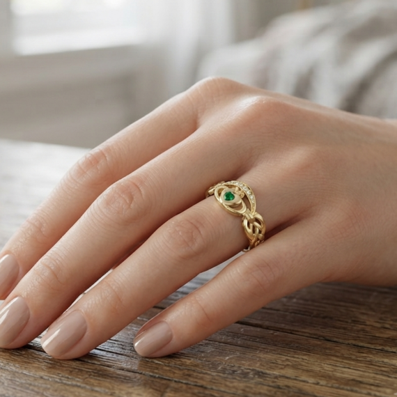 9ct Gold Claddagh Ring – CL35