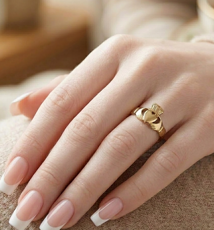 9ct Gold Claddagh Ring – CL4