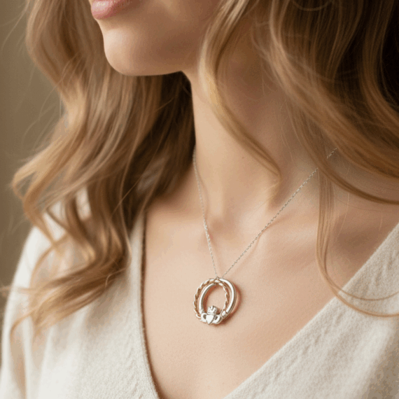 claddagh pendant-p048