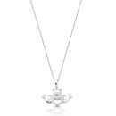 9ct-White-Gold-CZ-Claddagh-Pendant-P059W