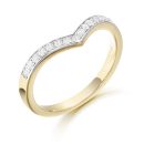 9ct Gold CZ Wedding Ring-R350