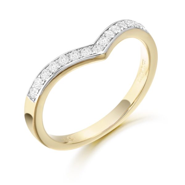 9ct Gold CZ Wedding Ring-R350