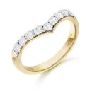 9ct Gold CZ Wedding Ring-R351