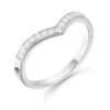 9ct White Gold CZ Wedding Ring-R350W