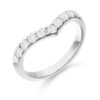 9ct White Gold CZ Wedding Ring-R351W