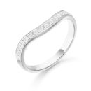 9ct White Gold CZ Wedding Ring-R353W