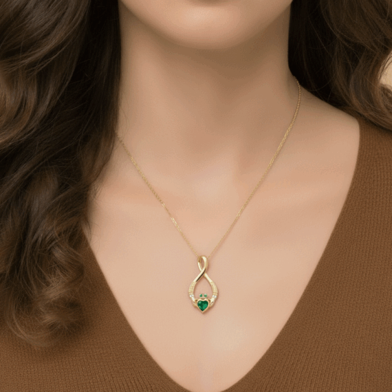 Claddagh Pendant-P055G