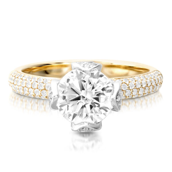 9ct-Gold-CZ-Dress-Ring-R346SETF