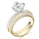 9ct Gold CZ Ring Set-R346SET