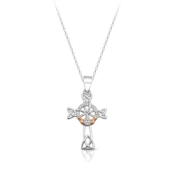 Silver Claddagh Crosses