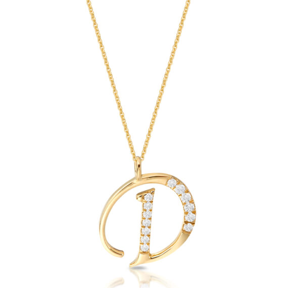 9ct-Gold-CZ-Letter-D-Pendantt-INITIAL-D