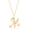 9ct-Gold-CZ-Letter-M-Pendantt-INITIAL-M