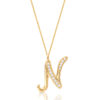 9ct-Gold-CZ-Letter-N-Pendantt-INITIAL-N