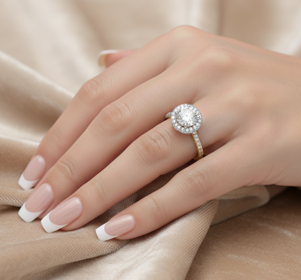 18ct Gold Diamond Engagement Ring-DPL702