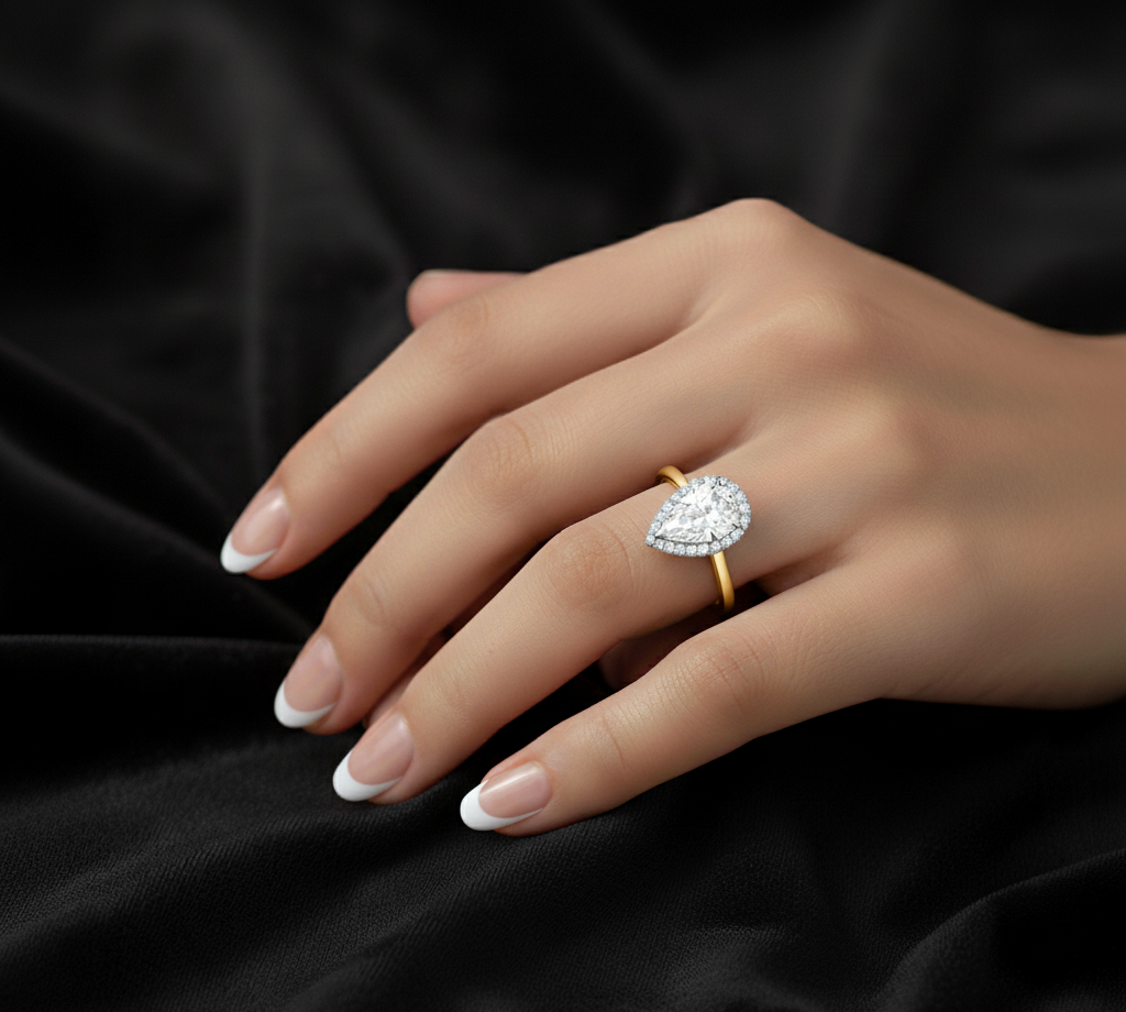 18ct Gold Diamond Engagement Ring-DPL707