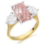 18ct Gold Pink Diamond Engagement Ring-DPL728