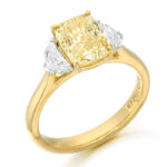 18ct Gold Yellow Diamond Engagement Ring-DPL727