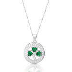 Silver Celtic Shamrock Pendant-SP95
