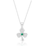 Silver Celtic Shamrock Pendant-SP98