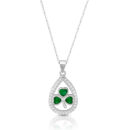 Silver Celtic Shamrock Pendant-SP99
