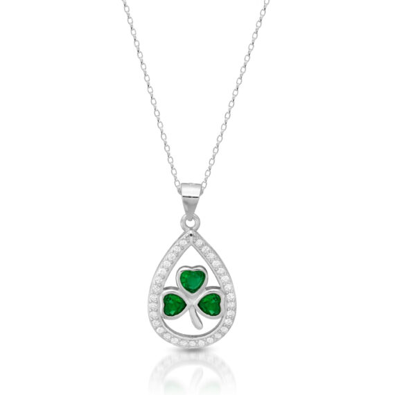 Silver Celtic Shamrock Pendant-SP99