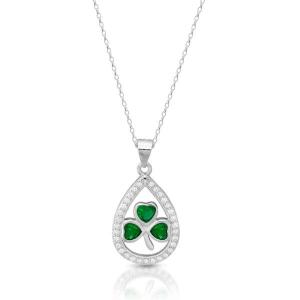 Silver Celtic Shamrock Pendant-SP99