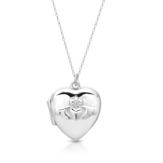 Silver Claddagh Pendant Locket-SP94