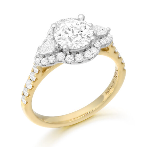 18ct Gold Lab Diamond Engagement Ring-DPL731