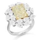 18ct White Gold Fancy Yellow Diamond Engagement Ring DPL744
