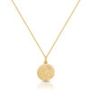 9ct Gold Miraculous Medal pendant-J1