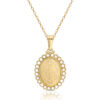 9ct Gold Miraculous Medal pendant-MM19