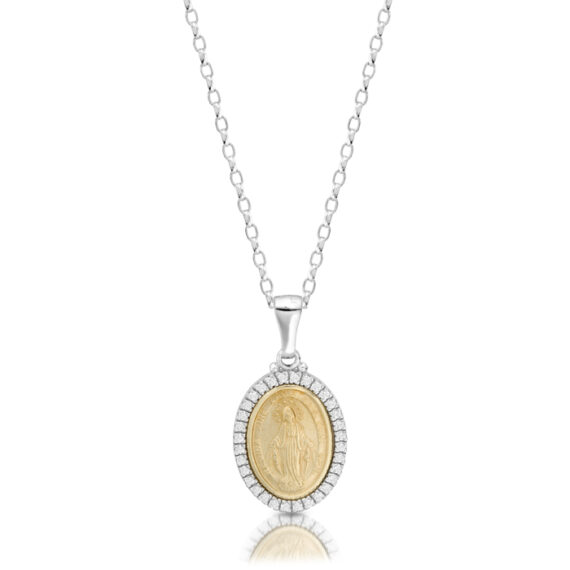 9ct Gold Miraculous Medal pendant-MM20