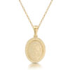 9ct Gold Miraculous Medal pendant-MM22