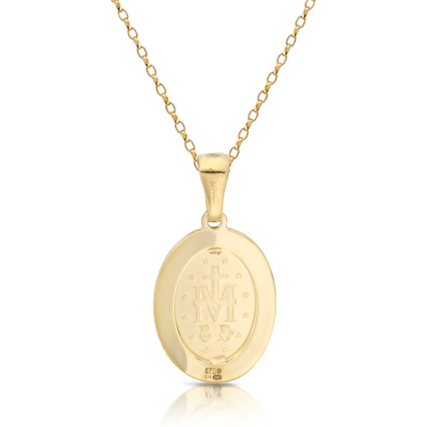 9ct Gold Miraculous Medal pendant-MM22B