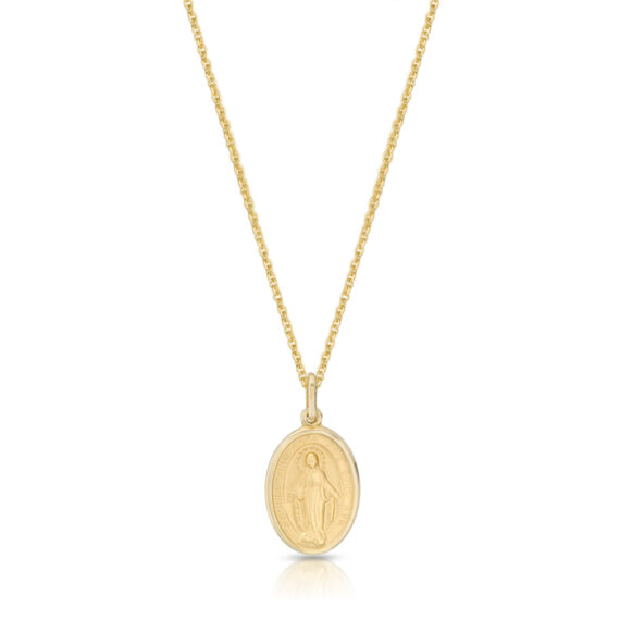 9ct Gold Miraculous Medal pendant-MM23