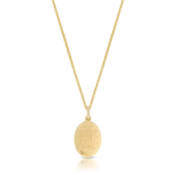 9ct Gold Miraculous Medal pendant-MM23B