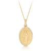 9ct Gold Miraculous Medal pendant-MM25