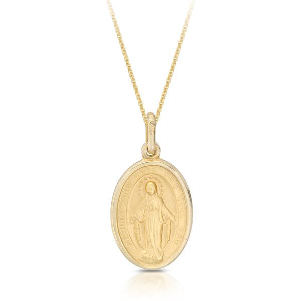 9ct Gold Miraculous Medal pendant-MM25