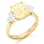 18ct Gold Yellow Lab Diamond Engagement Ring-DPL749