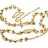 9ct Gold Rosery Necklace-RBN4