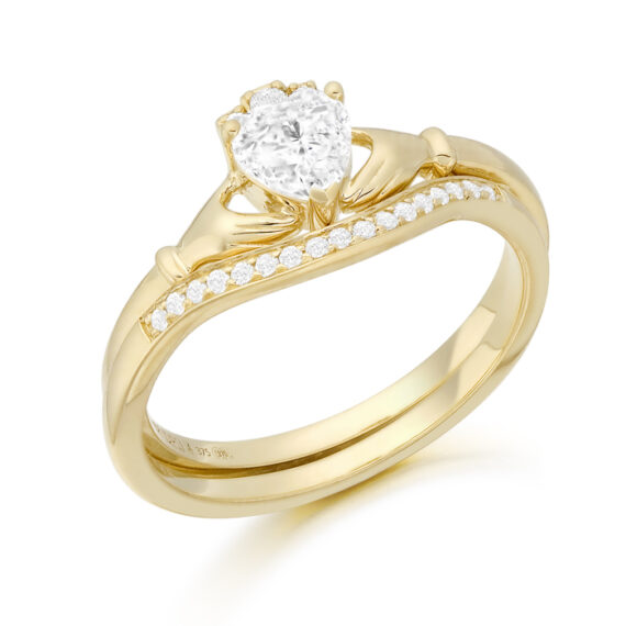 9ct Gold Claddagh Ring-CL59