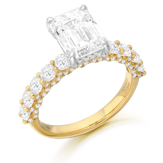 18ct Gold Diamond Engagement Ring-DPL763