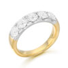 18ct Gold 5 Stone Diamond-Wedding-Ring-DPL770