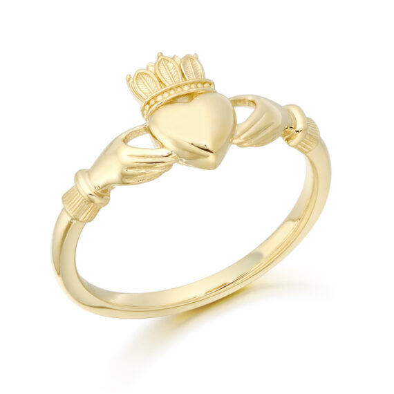 9ct Gold Claddagh Ring-CL61