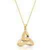 9ct Gold Trinity Knot Celtic Pendant-P057