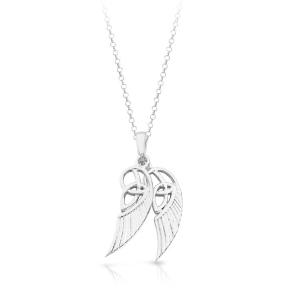 Silver Angel Wing Celtic pendant-SP021