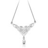 Silver CZ Celtic Necklace-SP035