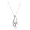 Silver CZ Celtic pendant-SP011