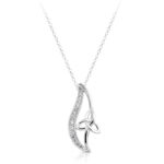 Silver CZ Celtic pendant-SP011